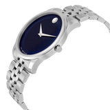  | Movado Museum Classic Silver Stainless Steel Blue Dial Quartz Watch for Men - 606982 | Watches | Movado | OneHub