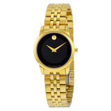  | Movado Museum Yellow Gold Stainless Steel Black Dial Quartz Watch for Women - 607005 | Watches | Movado | OneHub