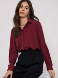  | SHEIN BIZwear Solid Curved Hem Shirt | Blouse | Shein | OneHub