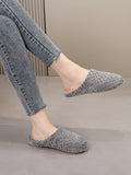  | SHEIN Women's Minimalist Textured Fuzzy Bedroom Slippers | Slippers | Shein | OneHub