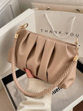 SHEIN Minimalist Ruched Bag