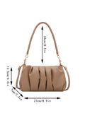 SHEIN Minimalist Ruched Bag