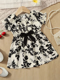  | SHEIN Baby Floral Print Puff Sleeve Bow Front Dress | Dress | Shein | OneHub