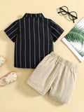  | SHEIN Baby Boy Stripe Shirt & Shorts | Dress | Shein | OneHub