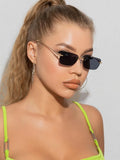 SHEIN Square Rimless Fashion Glasses