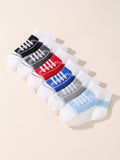 SHEIN 6pairs Baby Shoe Print Socks