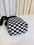 SHEIN Mini Two Tone Checkered Pattern Square Bag