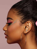 SHEIN 2sheets Rhinestone Face Tattoo Sticker