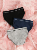  | SHEIN 3pack Rib Contrast Binding Panty Set | Lingerie | Shein | OneHub