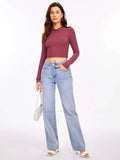  | evoluSHEIN Ribbed Semi-Sheer Crop Top | Top | Shein | OneHub