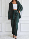 SHEIN Essnce Drop Shoulder Shirt & Pants