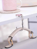 SHEIN Fashion Bag Holder, Handbag Hanger, Folding Hook Holder, Portable Key Ring Rack, Table Hook, Hardware Travel Outdoor Storage