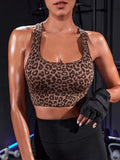  | SHEIN Leopard Print Racer Back Sports Bra | Sports Bra | Shein | OneHub