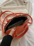  | SHEIN Neon Orange Snakeskin Embossed Dome Bag | Bags | Shein | OneHub