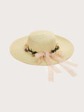  | SHEIN Summer Flower Decor Straw Hat | Cap | Shein | OneHub