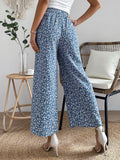  | SHEIN VCAY Ditsy Floral Print Tie Front Wide Leg Pants | Pants | Shein | OneHub