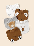  | SHEIN 3pcs Baby Random Bear Pattern Bib | Bags | Shein | OneHub