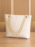  | SHEIN Chevron Quilted Chain Shoulder Tote Bag | Bags | Shein | OneHub