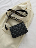  | SHEIN Geometric Embossed Flap Square Bag Fashionable Black PU For Daily Life | Bags | Shein | OneHub