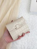  | SHEIN Crocodile Embossed Flap Small Wallet Coin Pocket Small Purse Bifold Slim Women Wallet | Wallet | Shein | OneHub