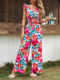  | SHEIN Frenchy Floral Print Top & Wide Leg Pants | Top and Pant Set | Shein | OneHub