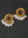 SHEIN Faux Pearl Tassel Drop Earrings