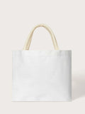  | SHEIN Slogan & Figure Graphic Tote Bag | Comb | Shein | OneHub