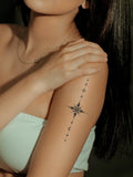 SHEIN 1sheet Star & Moon Pattern Tattoo Sticker