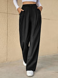  | SHEIN Essnce High Waist Plicated Detail Wide Leg Suit Pants | Pants | Shein | OneHub