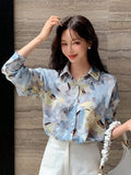  | SHEIN DAZY Floral Print Drop Shoulder Shirt | Blouse | Shein | OneHub