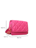  | SHEIN Mini Pink Stitched Pu Flap Square Bag | Bags | Shein | OneHub