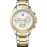 Tommy Hilfiger Hudson Two-tone Stainless Steel White Dial Chronograph Quartz Watch for Men - 1791226