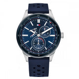  | Tommy Hilfiger Austin Blue Rubber Strap Blue Dial Quartz Watch for Men - 1791635 | Watches | Tommy Hilfiger | OneHub