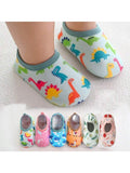 | 1pair Baby Girls' & Boys' Cartoon Pattern Anti-Slip Soft Sole Indoor Slipper Socks | Bags | Shein | OneHub