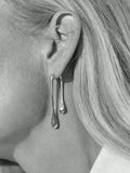  | SHEIN 1pair European And American Simple Long Metal Dangling Water Drop Earrings | Earrings | Shein | OneHub