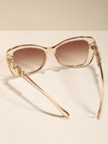  | SHEIN 1pair Faux Pearl Decor Cat Eye Sunglasses Summer Beach Travel Accessory | Sunglasses | Shein | OneHub