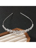 SHEIN 1pc/2pcs Fashionable Crystal Crown Headband, Glamorous & Shiny Bridal Headpiece Suitable For Women/Girls Wedding/Event/Party/Birthday/Banquet Outfit Accessory
