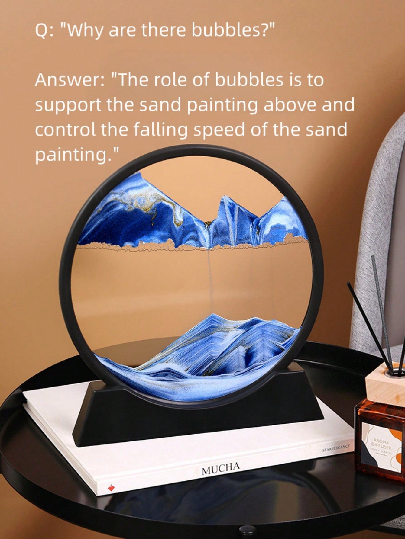  | SHEIN 7 Inch 3D Liquid Sand Painting Decoration | Home Decor | Shein | OneHub