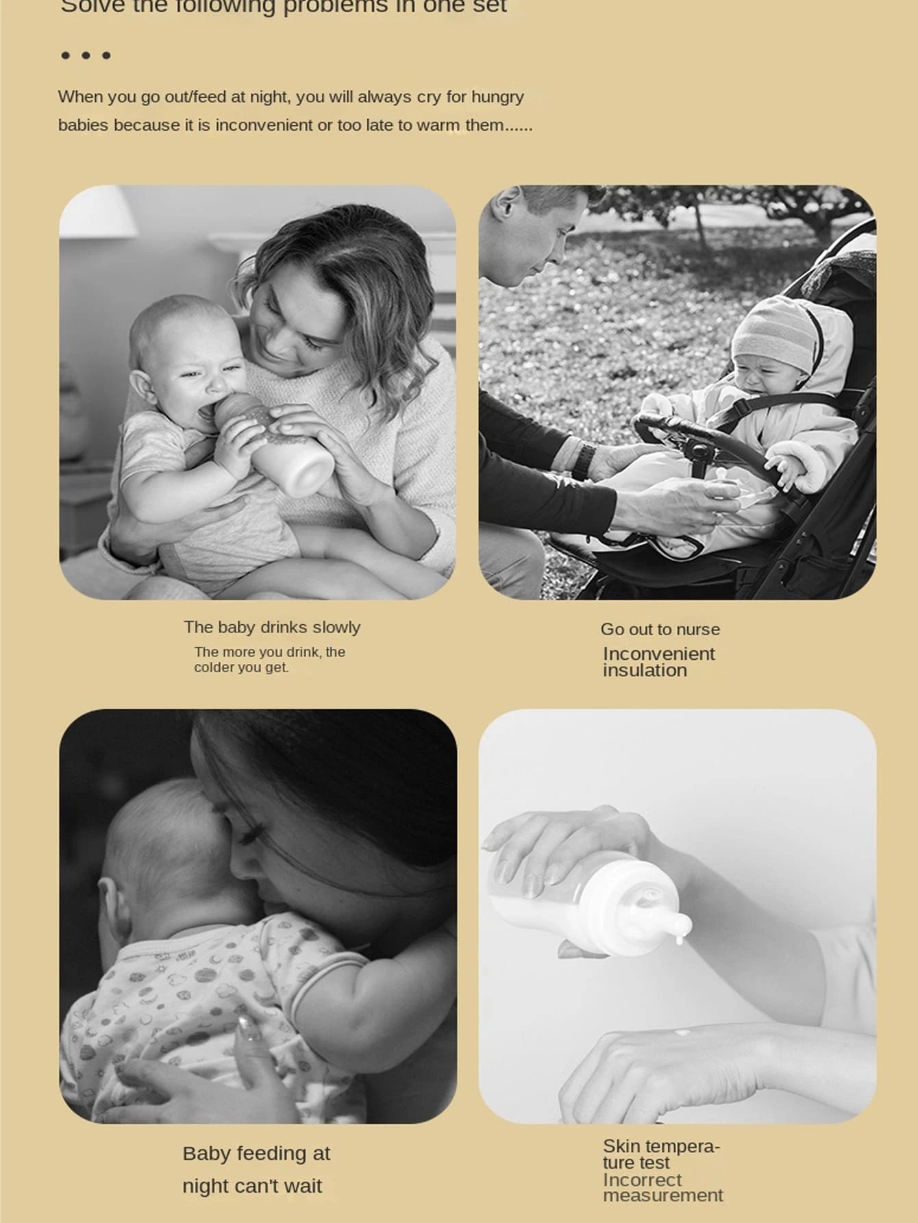  | SHEIN 1pc Baby 3-Gears Adjustable Cartoon Milk Bottle Insulation Cover, Thermostatic, Portable For Home & Outdoor Use | Bags | Shein | OneHub