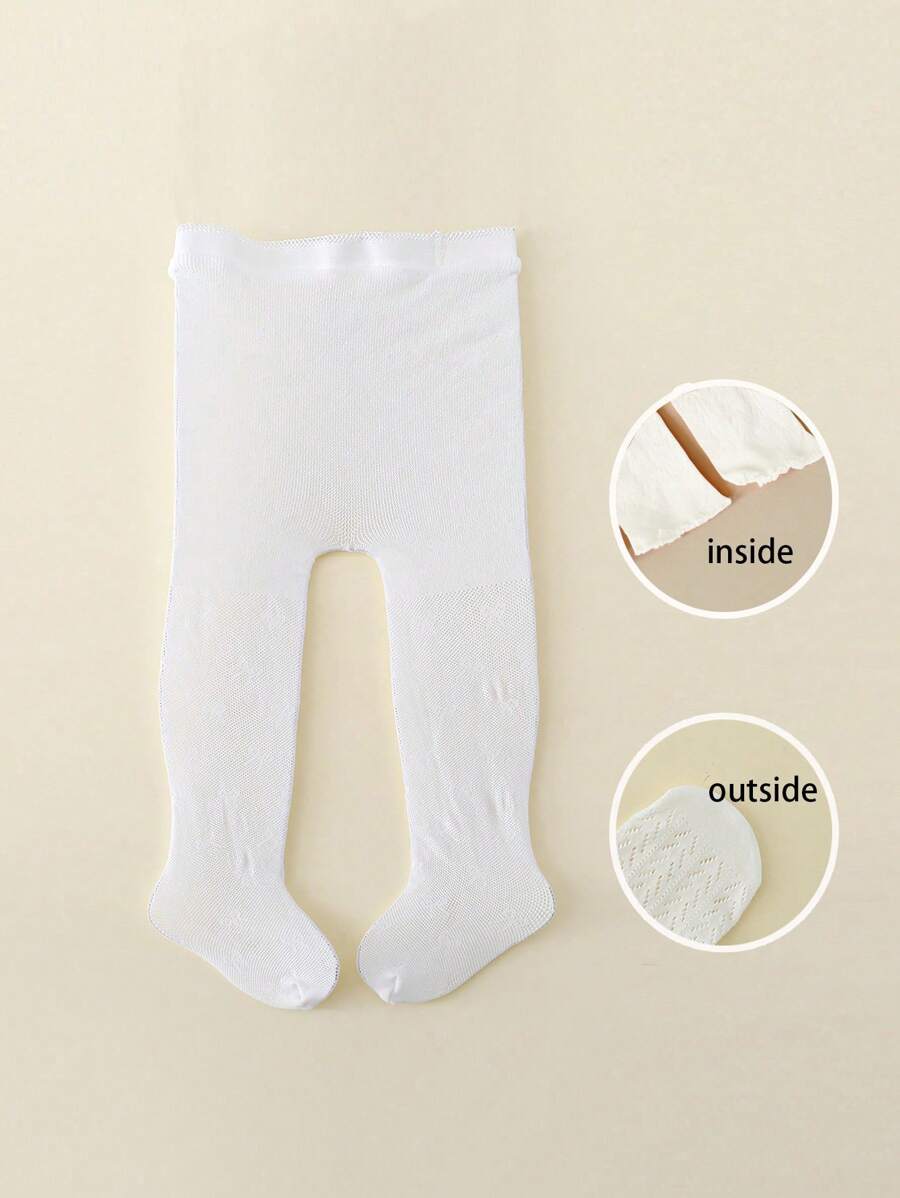  | SHEIN 1pc Baby Girls' White Butterfly Jacquard Fishnet Stocking, Suitable For Summer Daily Wear | Dress | Shein | OneHub