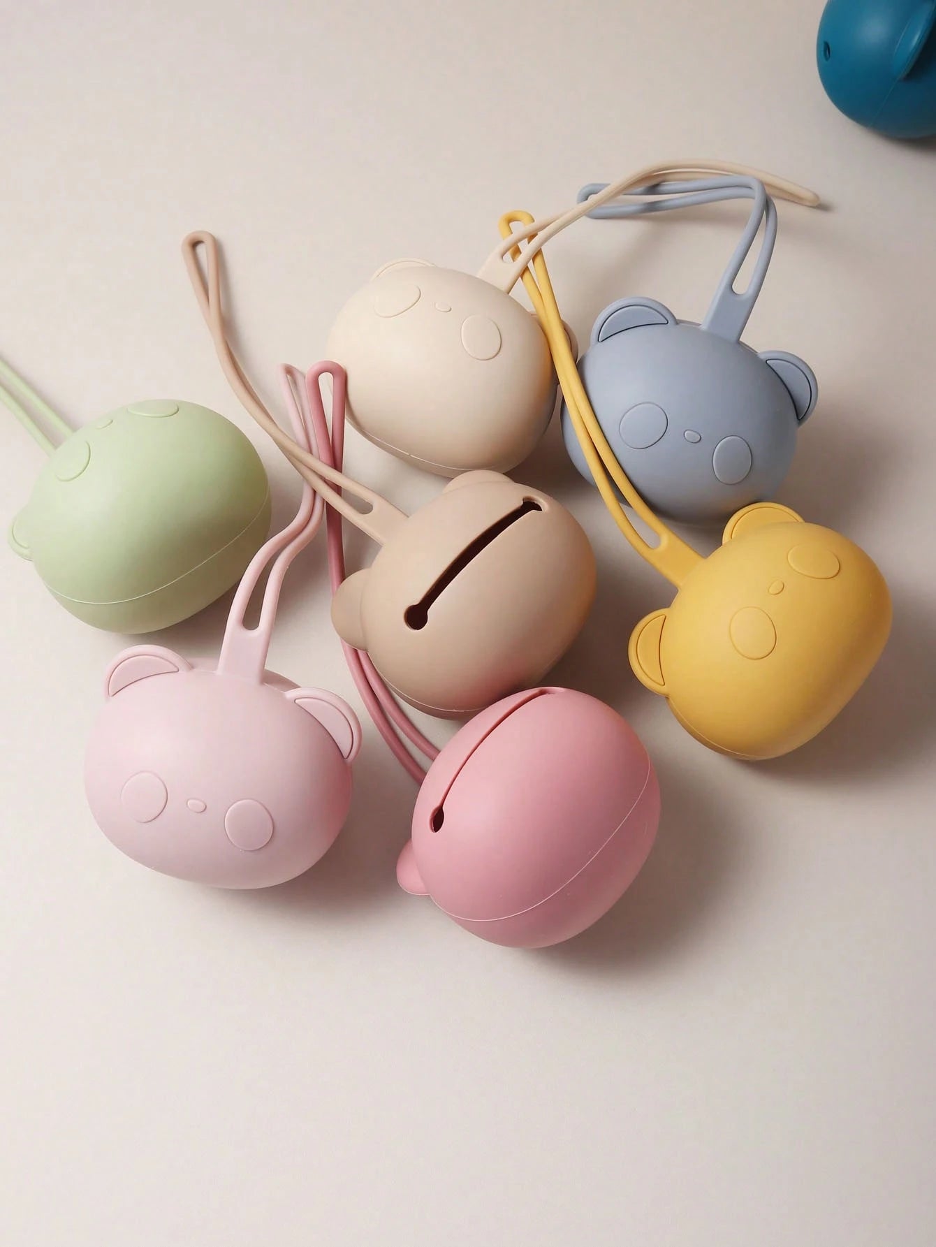  | SHEIN 1pc Baby Silicone Pacifier Case, Cartoon Panda Shaped Pacifier Storage Box | Bags | Shein | OneHub