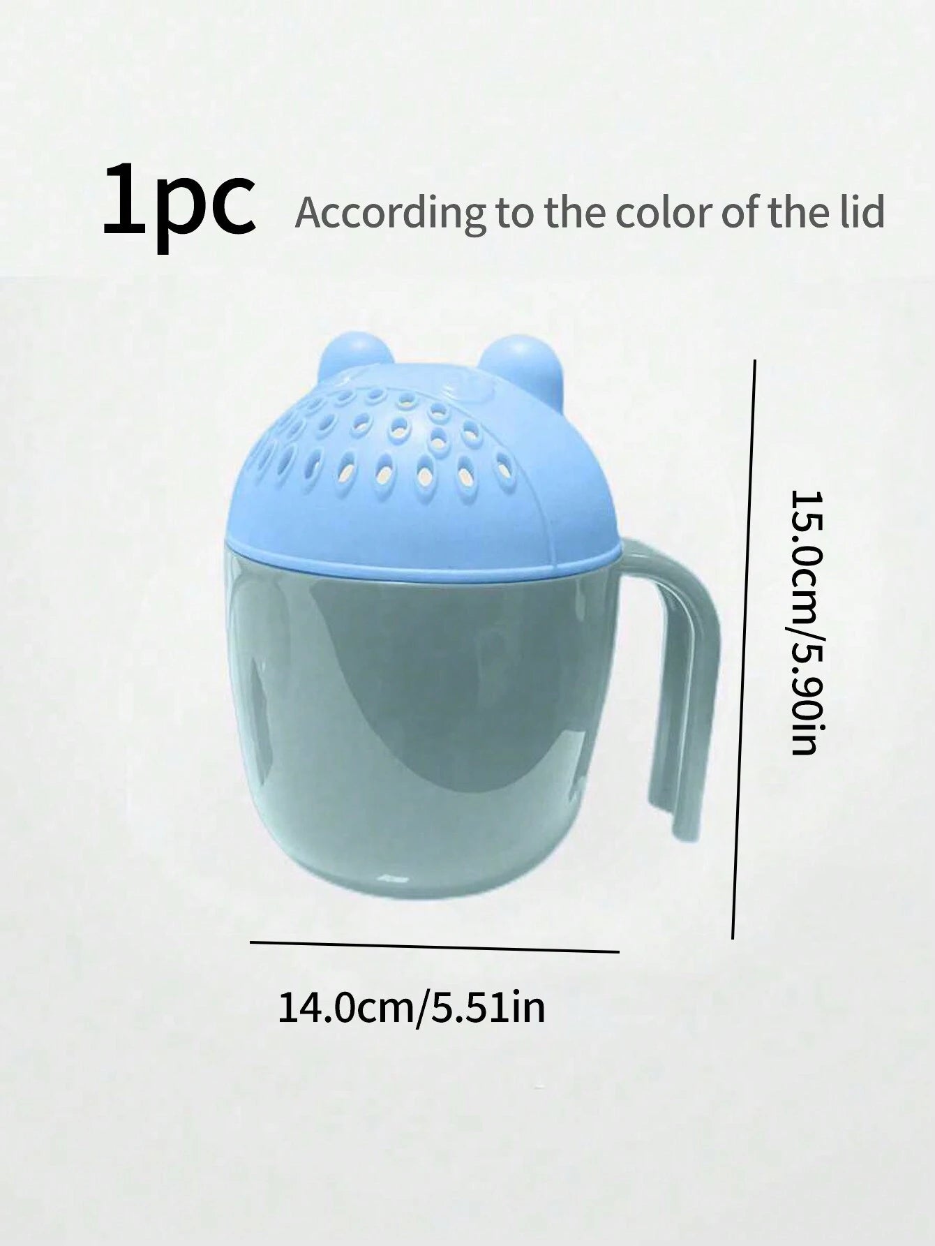  | SHEIN 1pc Bear Shaped Baby Shampoo Cup Shower Rinser Bathing Gargle Cup | shower | Shein | OneHub