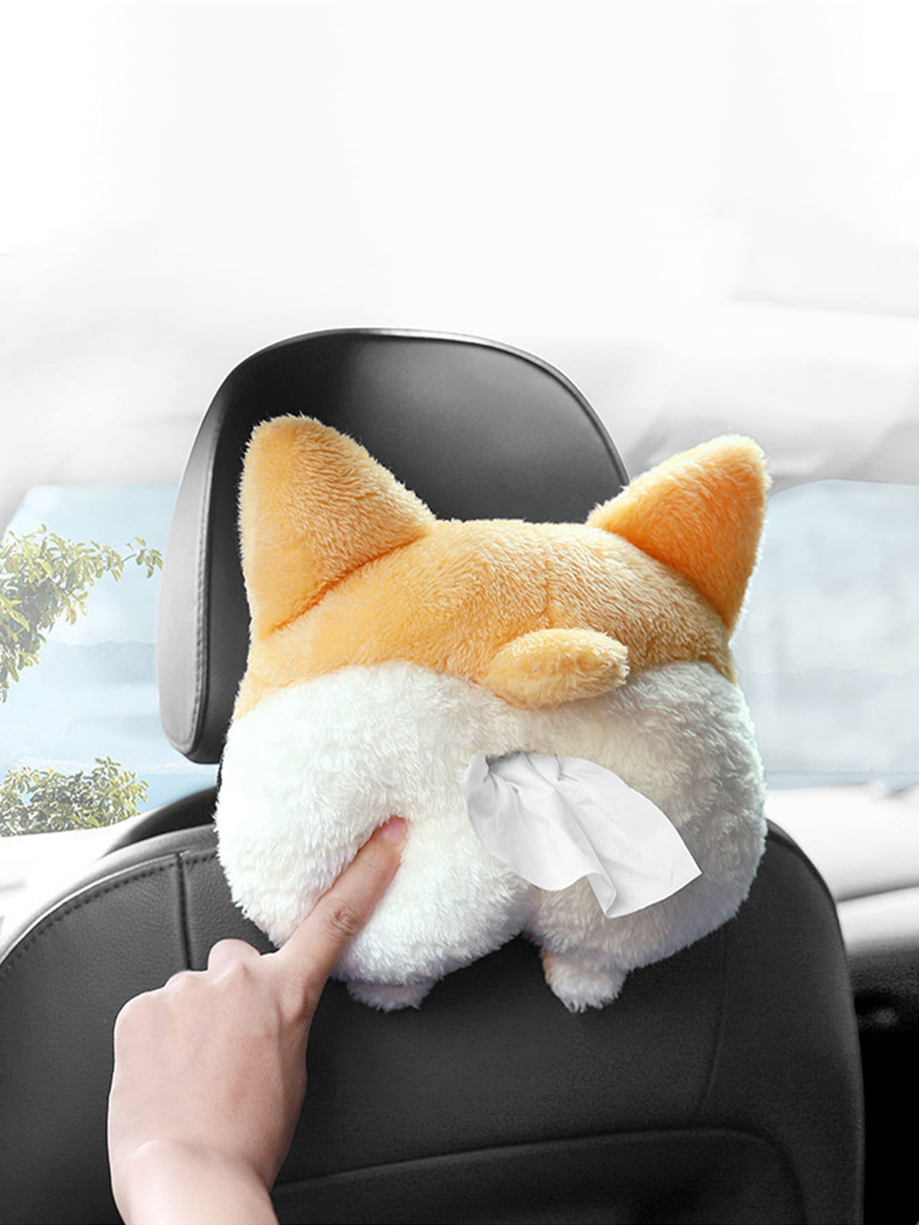  | SHEIN Cartoon Design Fuzzy Car Tissue Storage Box | Storage Box | Shein | OneHub