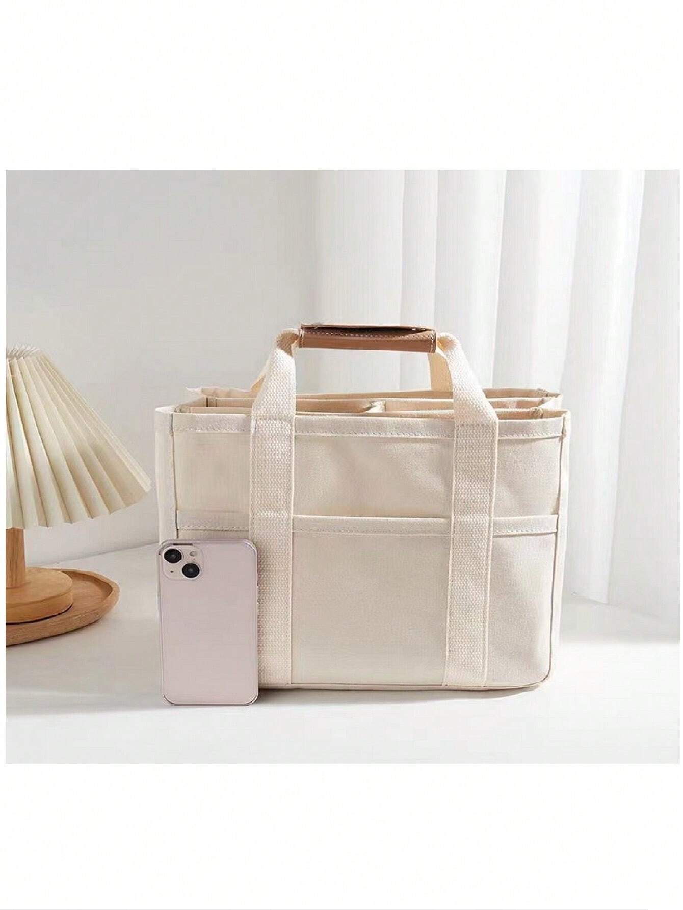  | SHEIN 1pc Fashionable Mommy Bag Large Capacity Canvas Shoulder Bag Crossbody Bag Portable Baby Product Storage Bag For Outings | Bags | Shein | OneHub