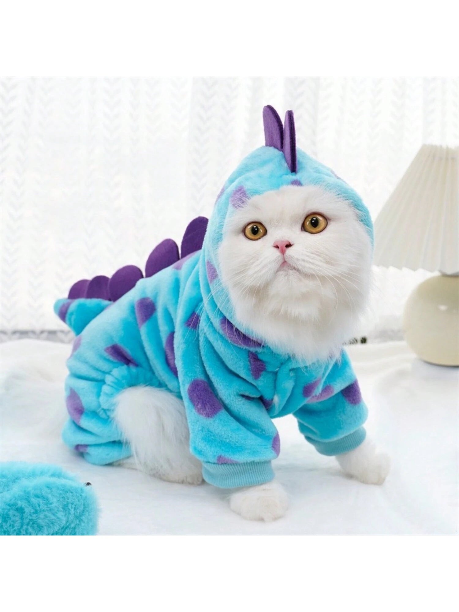  | SHEIN 1pc Flannel Pet Costume Thickened Four-legged Clothes For Small To Medium Sized Dogs And Cats | Dress | Shein | OneHub