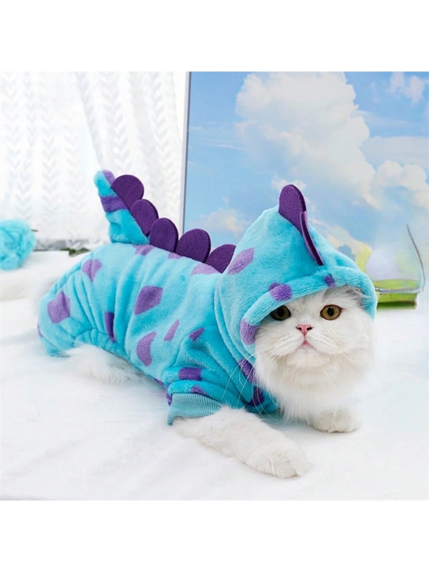  | SHEIN 1pc Flannel Pet Costume Thickened Four-legged Clothes For Small To Medium Sized Dogs And Cats | Dress | Shein | OneHub