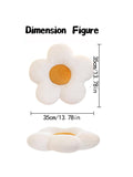  | SHEIN 1pc Flower Pillow, Flower Shaped Throw Pillow Butt Cushion Flower Floor Pillow, Seating Cushion, Cute Room Decor & Plush Pillow for Bedroom Sofa Chair(White/Yellow, 35cm*35cm/50cm*50cm) | Pillow Cover | Shein | OneHub