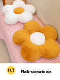  | SHEIN 1pc Flower Pillow, Flower Shaped Throw Pillow Butt Cushion Flower Floor Pillow, Seating Cushion, Cute Room Decor & Plush Pillow for Bedroom Sofa Chair(White/Yellow, 35cm*35cm/50cm*50cm) | Pillow Cover | Shein | OneHub