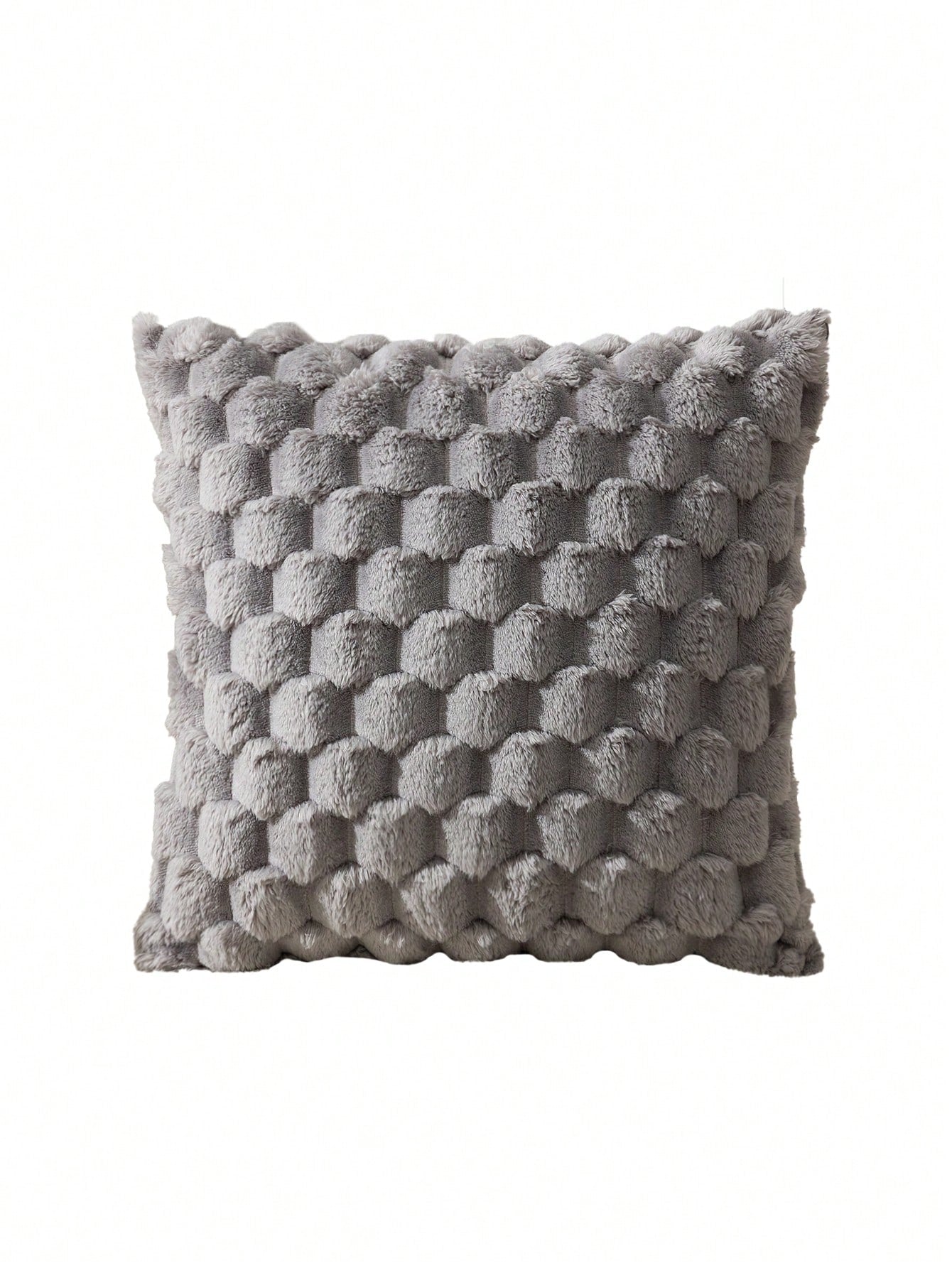 | SHEIN 1pc Grey Geometric Pattern Cushion Cover Without Filler, Modern Stretchy Throw Pillow Cover For Household | Pillow Cover | Shein | OneHub
