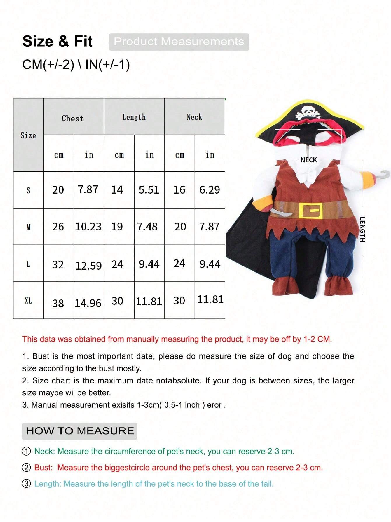  | SHEIN 1pc Halloween Pet Costume, Dog Pirate Cosplay Clothes | Dress | Shein | OneHub